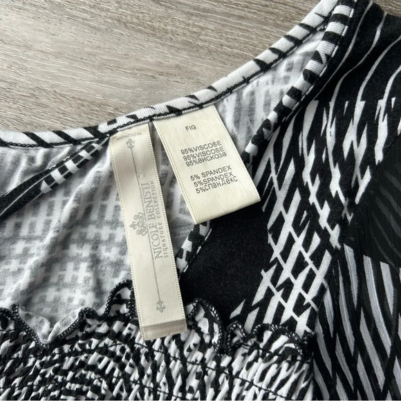 Nicole Benisti Polka Dots Sheer Sleeve Cutout Back  Stretch Dress - Picture 7 of 16